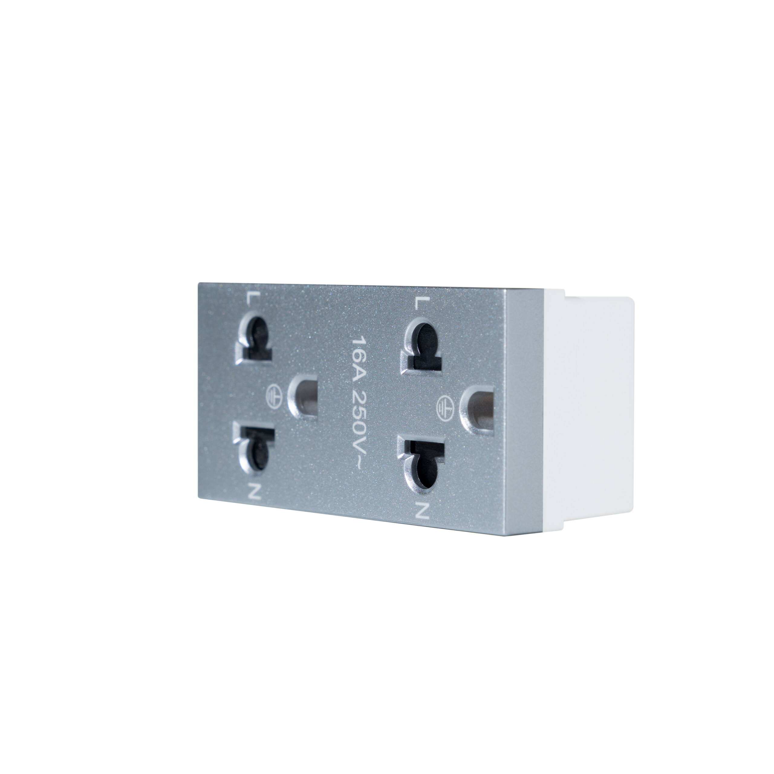 SIM51A-102L-SL เต้ารับปลั๊กคู่ 3 รู ขนาด 72มม. - Image 6