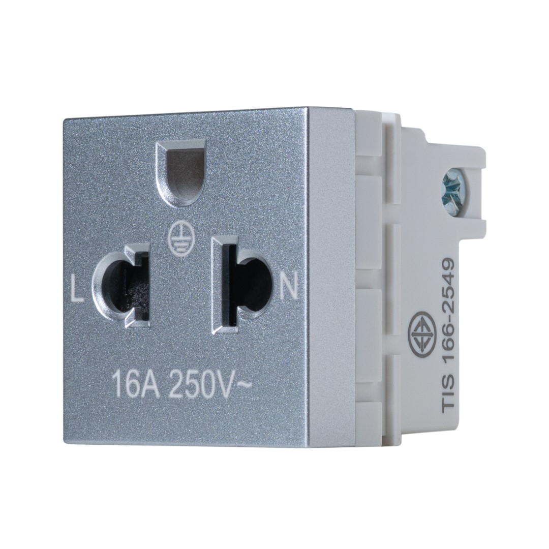 SIM51A-10L-SL เต้ารับปลั๊กเดี่ยว 3รู ขนาด 36มม. - Image 6