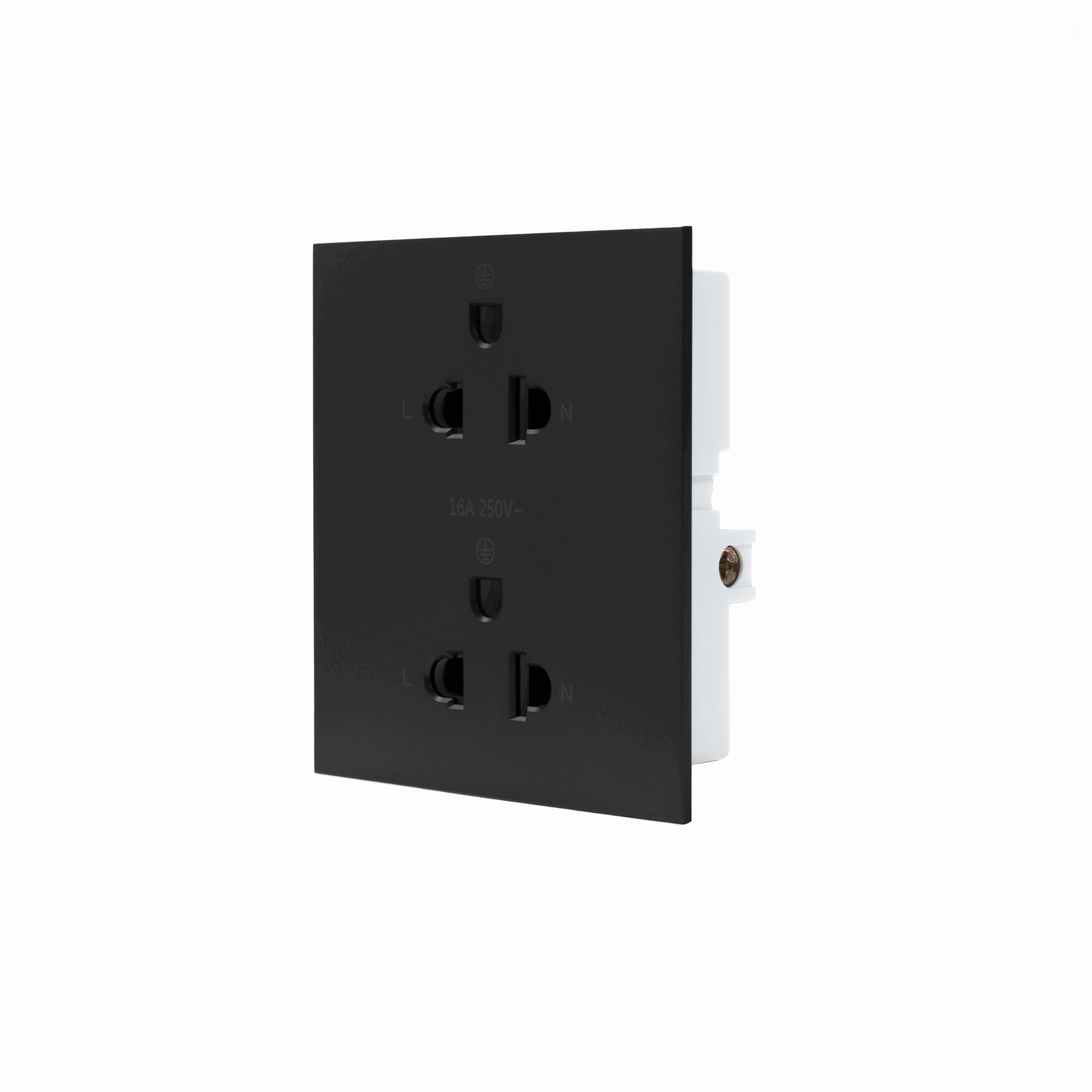 SIM52S-102L-BL ปลั๊กคู่เต้ารับ 3 รู - Image 1
