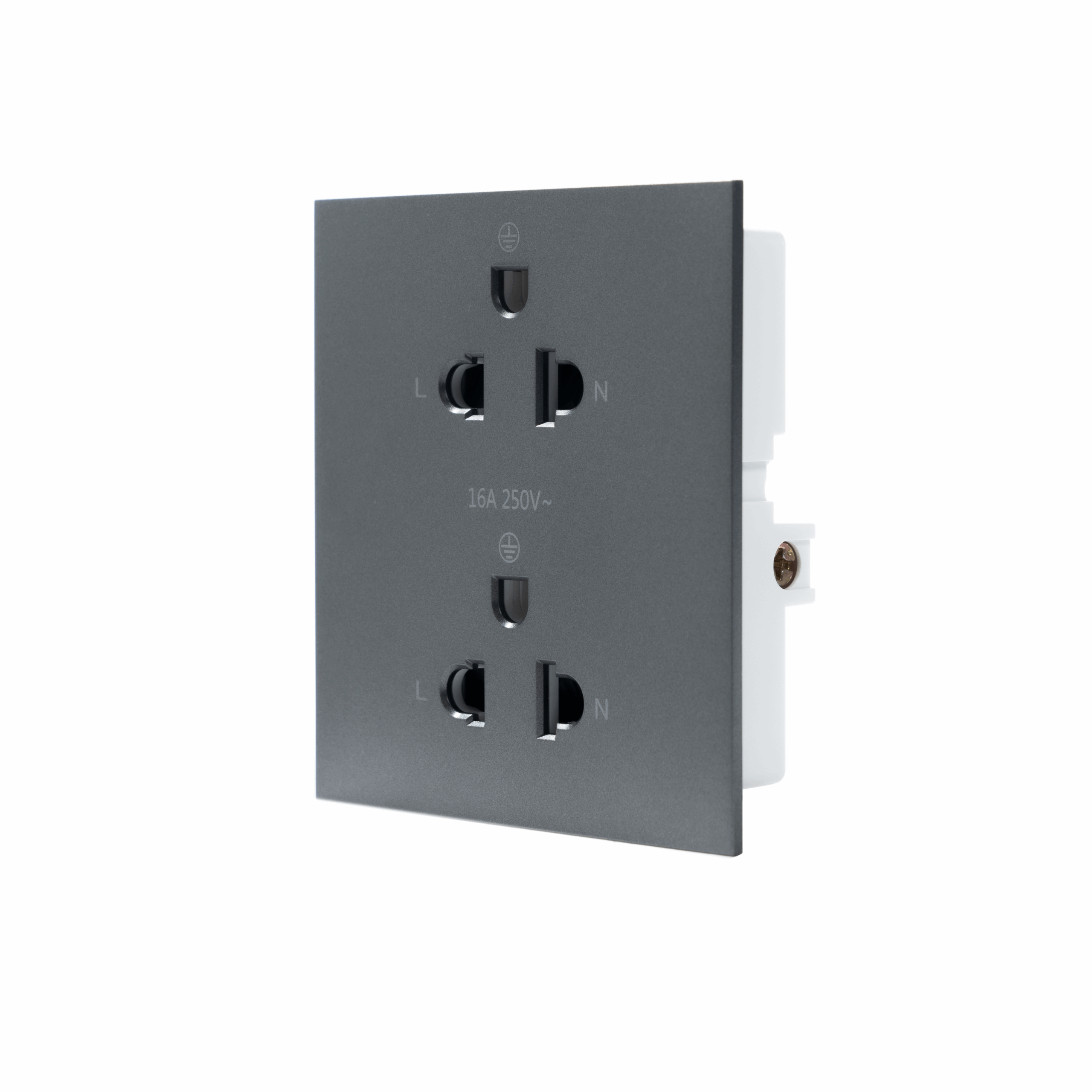 SIM52S-102L-GR7 ปลั๊กคู่เต้ารับ 3 รู - Image 4
