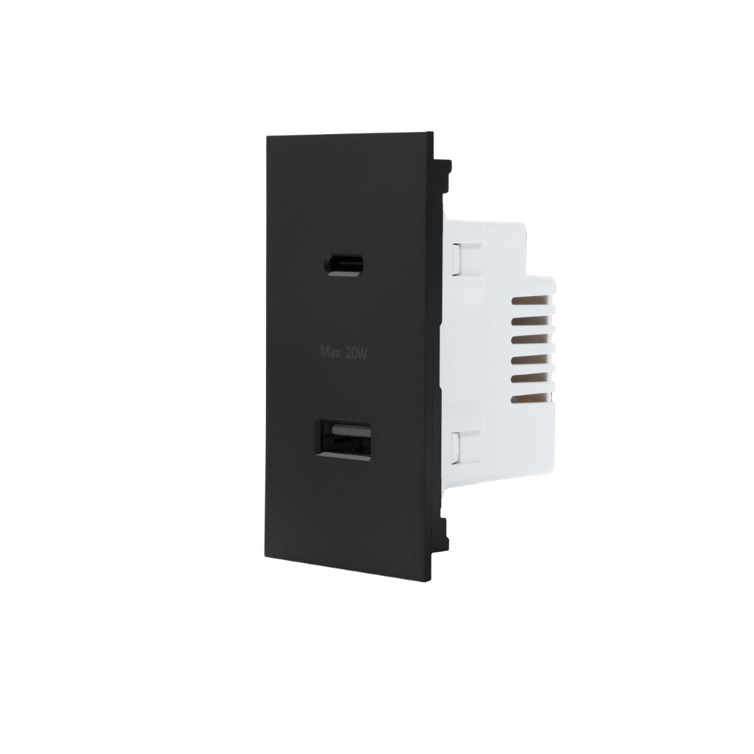 SIM52S-12CS-BL เต้ารับปลั๊กUSB และUSB-C - Image 1