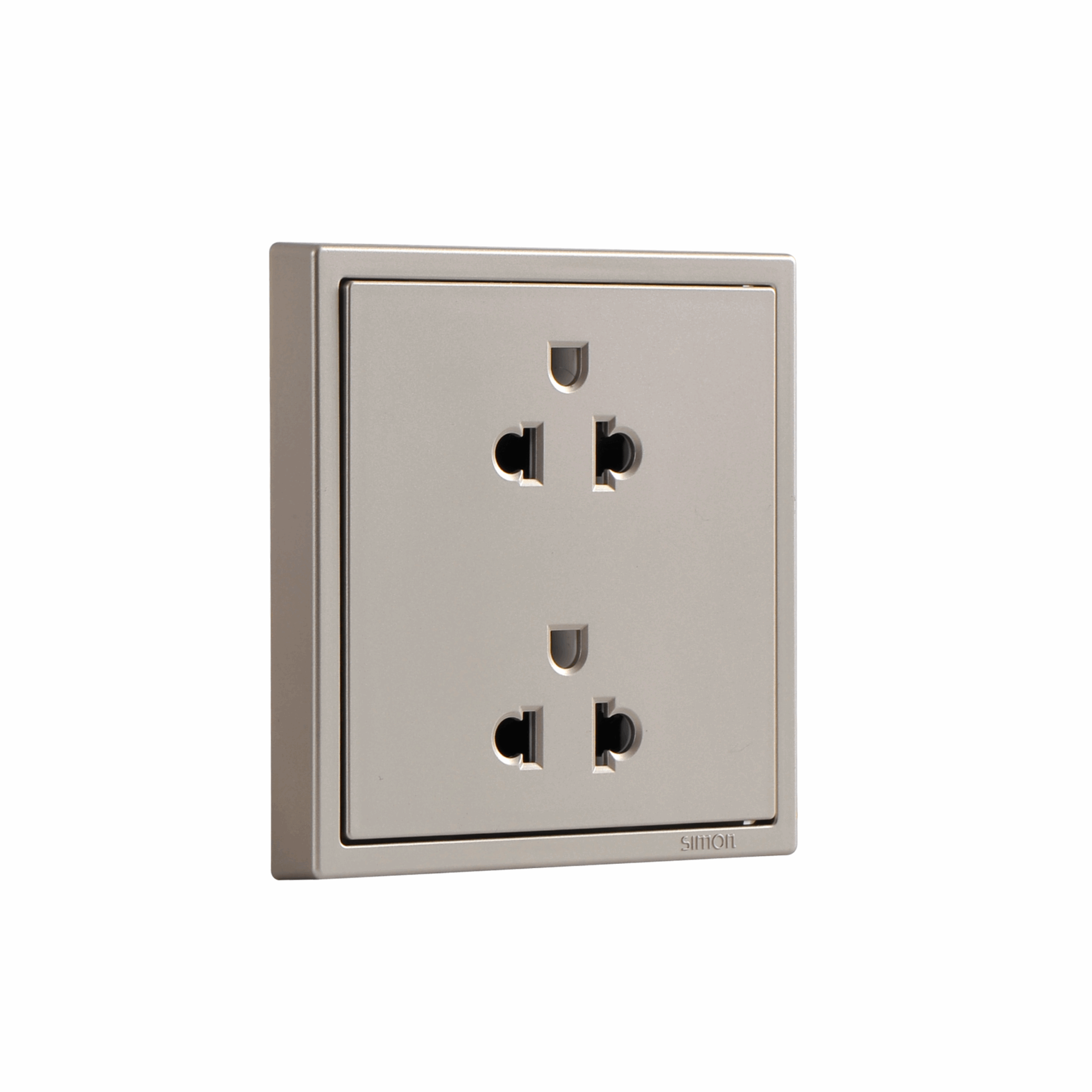 SIMi7-102L-G เต้ารับปลั๊กคู่ 3 รู มีม่านนิรภัย - Image 4