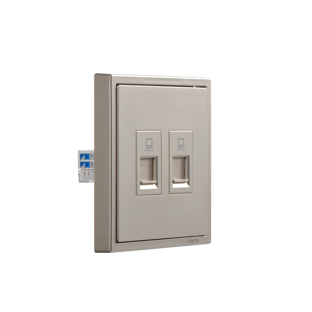 เต้ารับสัญญาณอินเตอร์เน็ต/Lan CAT6 คู่ - Image 4