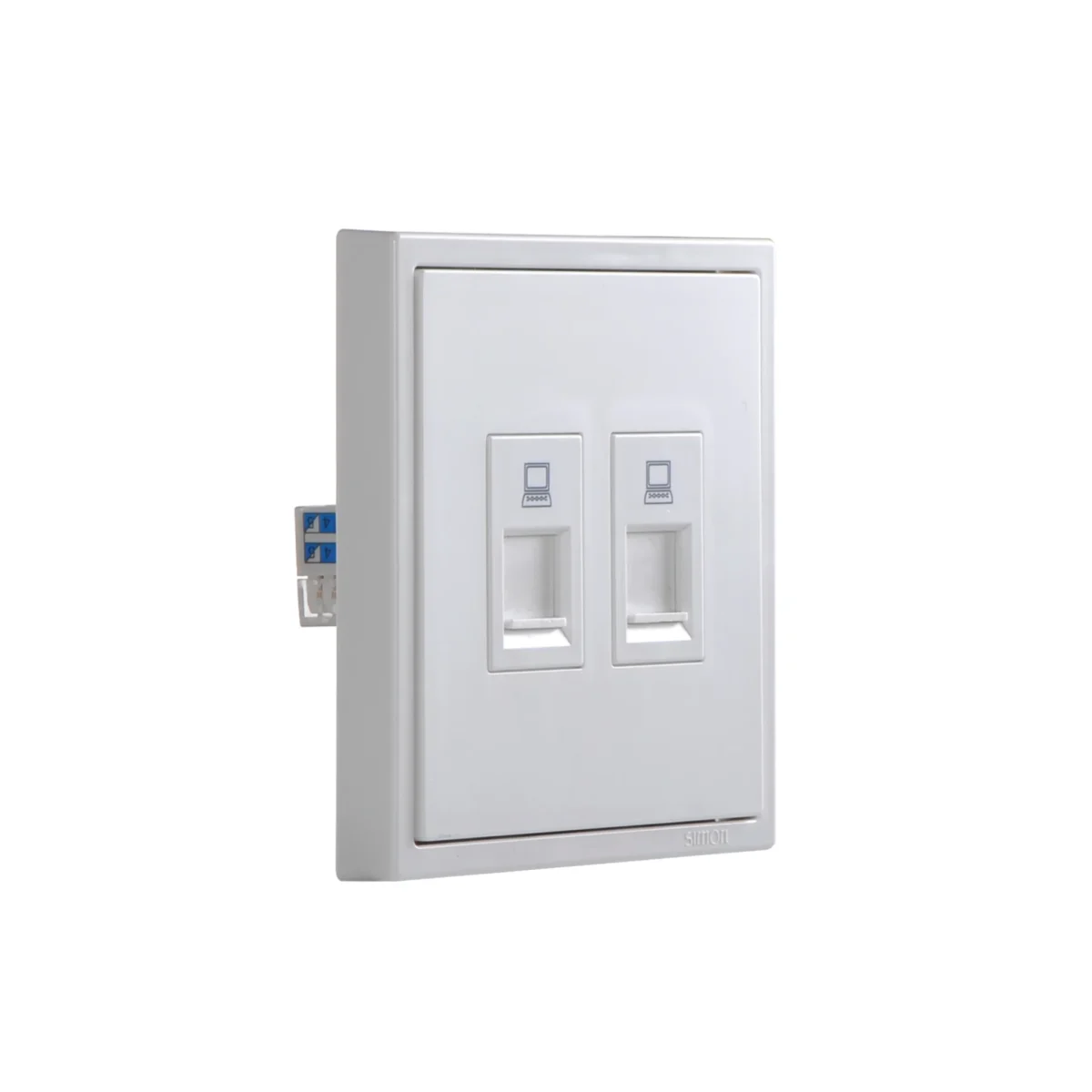 เต้ารับสัญญาณอินเตอร์เน็ต/Lan CAT6 คู่ - Image 2